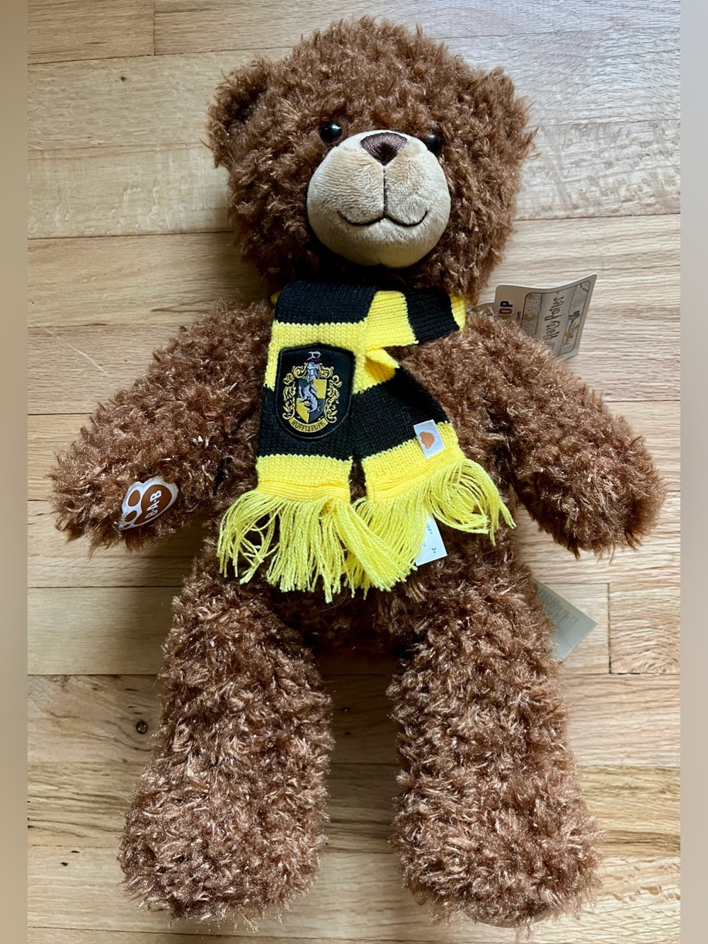 NWT Build-A-Bear Harry Potter Teddy Bear Hufflepuff Scarf